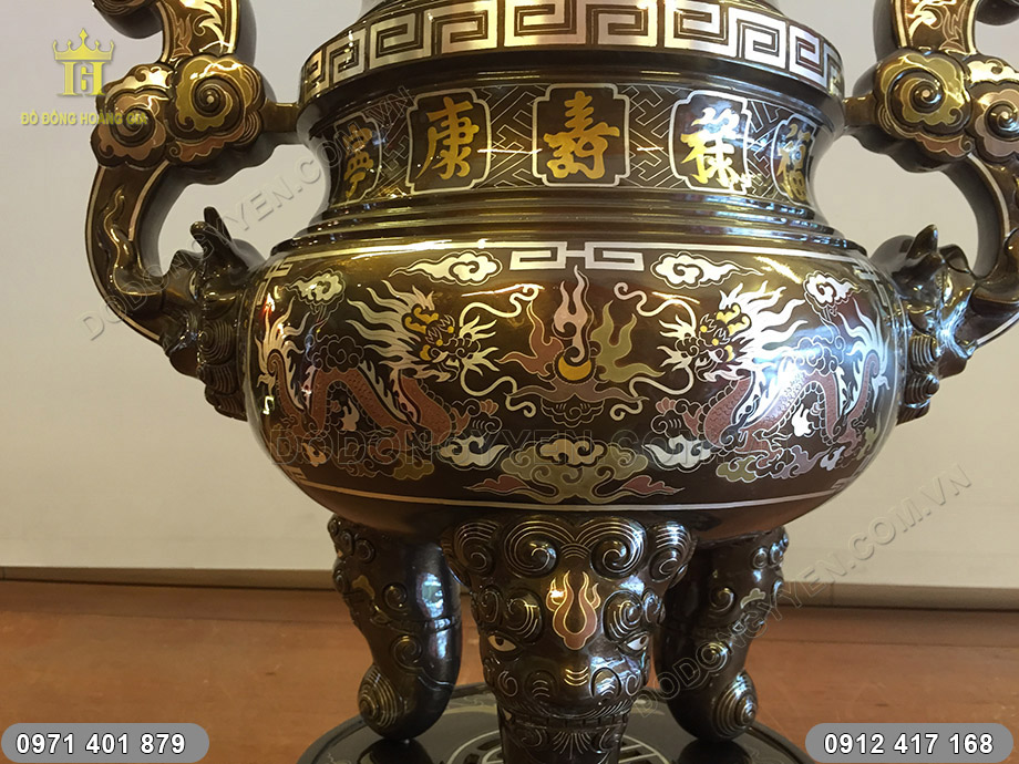 đỉnh đồng ngũ sắc 60cm